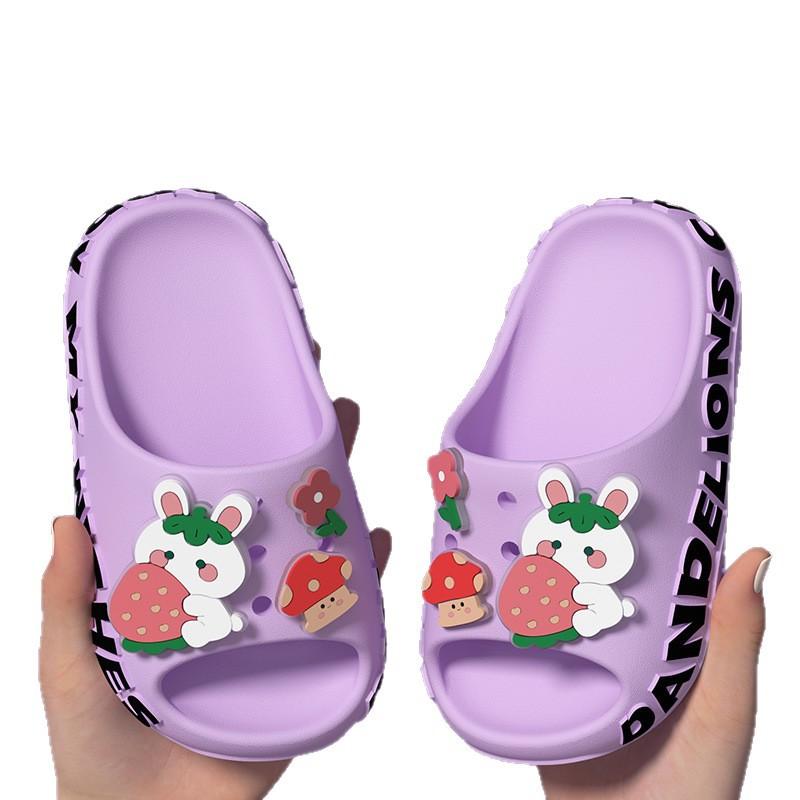 Crocodile Children's Summer Slippers for Boys and Girls, Baby-specific Non-slip Indoor Home Sandals Eva Soft-soled Women's Shoes