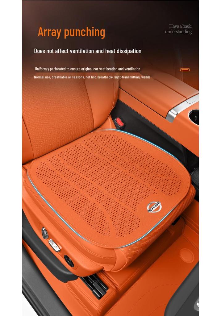 Nissan Seat Covers for Tiida, Sylphy, Teana, Bluebird, Kicks, Qashqai, Murano, and X-Trail - Ultra-Thin for All Seasons
