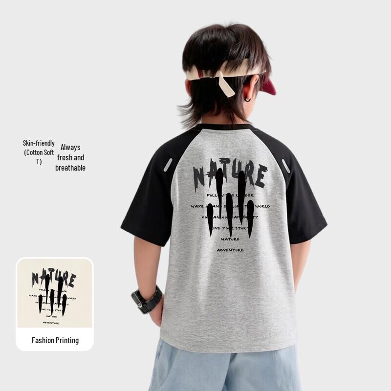 JEEP Boys Breathable Casual Short Sleeve T-Shirt 175cm