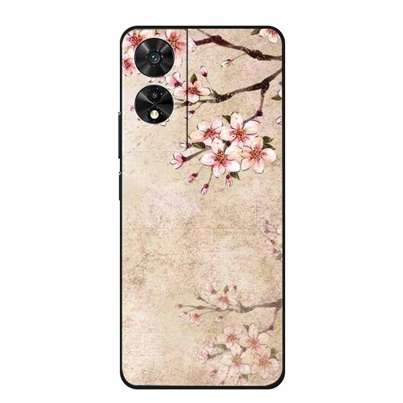 Soft Forest Cover for TCL 505 Case TPU Flower Wolf Silicone Phone Cases for TCL505 Covers Shockproof Fashion Cute Printed Shell