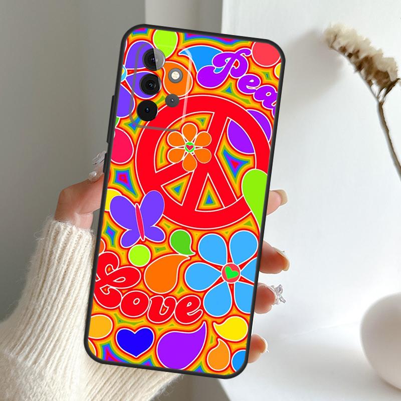 Hippy Hippie Psychedelic Art Peace Case For Samsung Galaxy A52 A32 A12 A16 A26 A36 A56 A15 A35 A55 A34 A54 A13 A33 A53 A17 A06