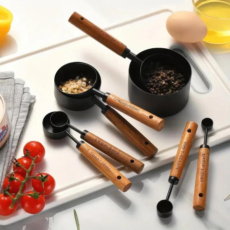 Stainless Steel Measuring Cup and Spoon Set