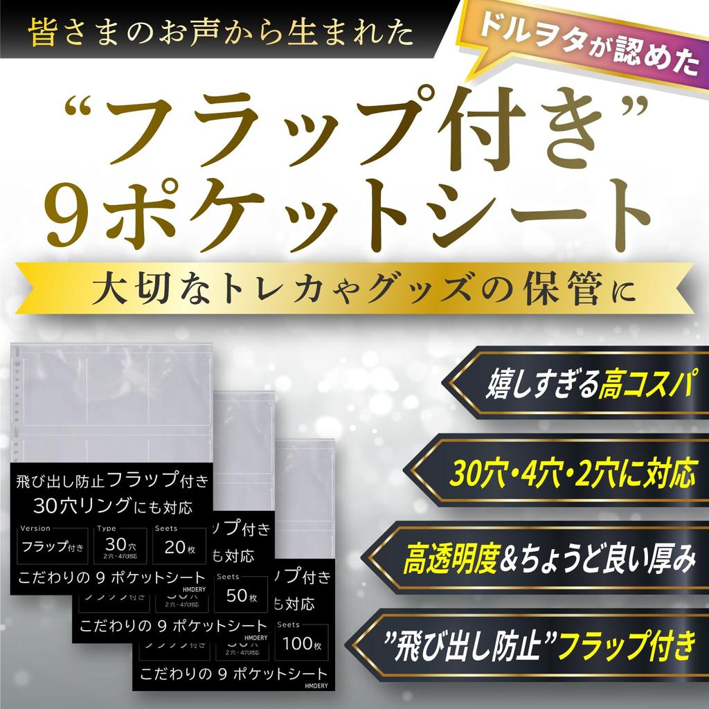 Hamdely Sheet 100 Sheets with 30 4 2 A4 Trading Card Card Sheet Size Pocket Clear Transparent File Leaf Refill Sheet Album Storage Replaceable 30