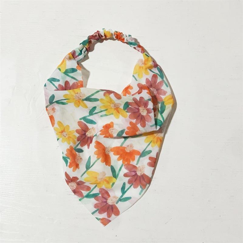 Assorted Floral Print Bandana Headband Elastic Back Hair Scarf Bohemian Style Headwrap Colorful Summer Hair Decor For Women