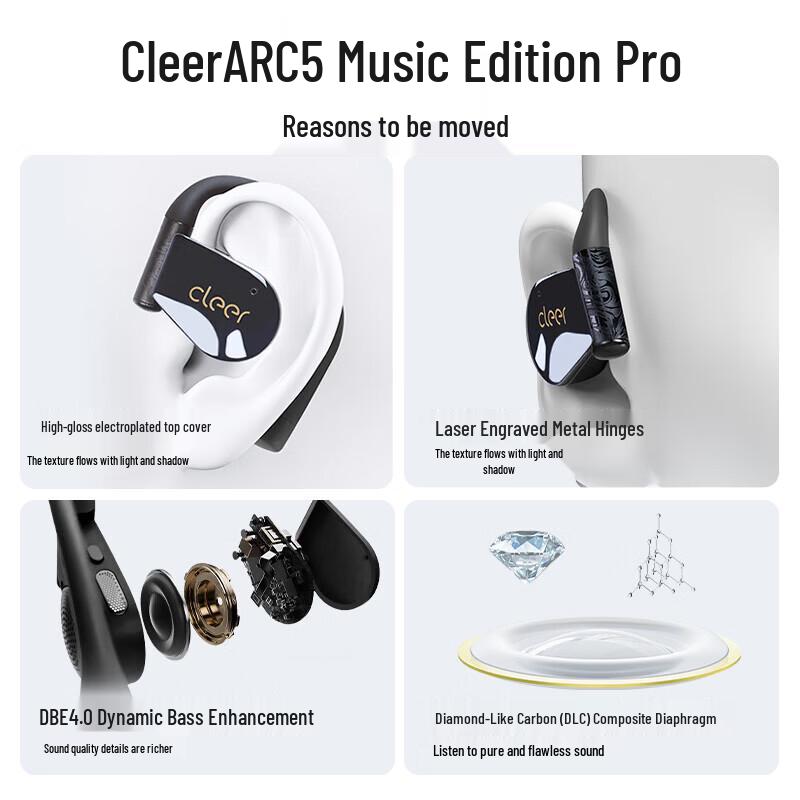 cleer-ARC5 Music PRO Open-Ear AI Translation Sport Headphones