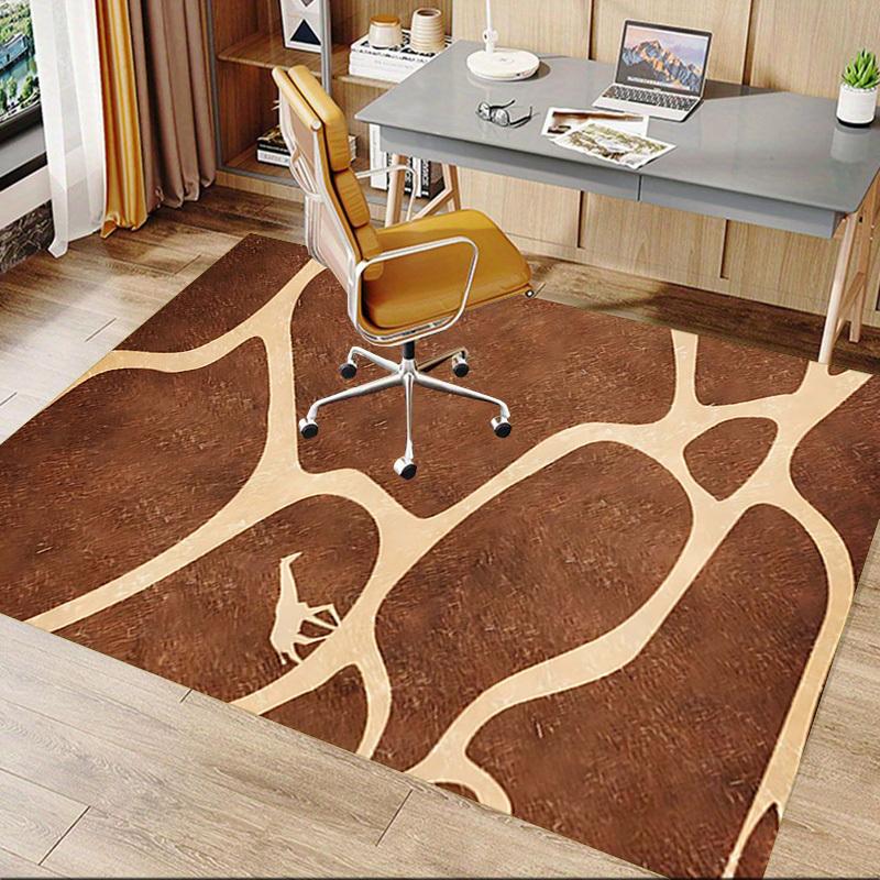 1PC Giraffe Print Extra Large Non Slip Floor carpet, Office, family, bedroom, Studio   Large Area Rug Indoor Rugs, , Vibrant Colors