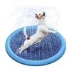 Dog Splash Pad Anti-Slip Sprinkler Dog Pool with Flying Disc Toy Outdoor Leakproof Water Play Mat Family Backyard Water Toy