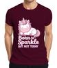 Born To Sparkle But Not Today Unicorn Kids Gift Cute Unisexs Tshirt