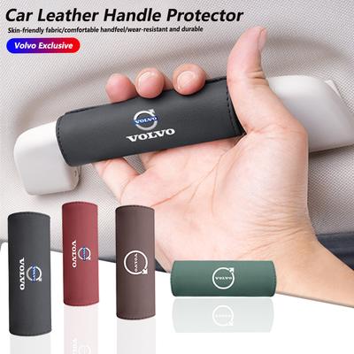 Leather Car Roof Handle Protective Cover Interior Styling For EX30 XC60 XC40 V60 V40 XC90 XC70 V50 S60 V70 S90 Olestar S80