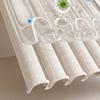 Suction Cup 2/3/4/5 Folding Shower Curtain No Hole Required Waterproof Mold-resistant Toilet Partition Curtain Shower Curtain