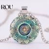 Printing Necklace Earring Set 3 Pcs/Set Women Jewelry Vintage Ethnic Style Lobster Clip Adjustabler Matching Earrings Length Hook Bangle Lady