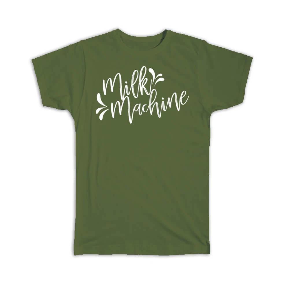 

Gift T-Shirt : Milk Machine Wal Art Food Drink Lover Kitchen Decor Dairy 2XL