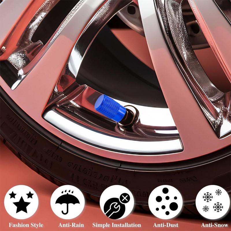 4PCS Aluminum Alloy Car Tire Valve Cap Dustproof Cover For Volkswagen VW DFGGH6 Golf 7 T5 MK5 Caddy Jetta Passat CC GTI Polo MK6 Tiguan