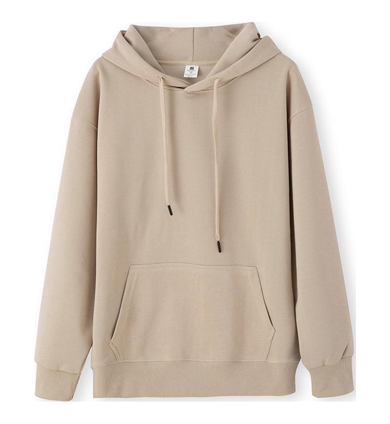 Women's Trendy Solid Color Drop Shoulder Hoodie - Casual, Warm, and Versatile Autumn/Winter Pullover Top