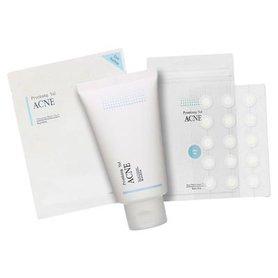 ACNE SET (Facial Cleanser 120 ml + Spot Patch Super Thin 1 vnt + Dressing Mask Pack 1 vnt) - kosmetikos rinkinys spuoguotai odai