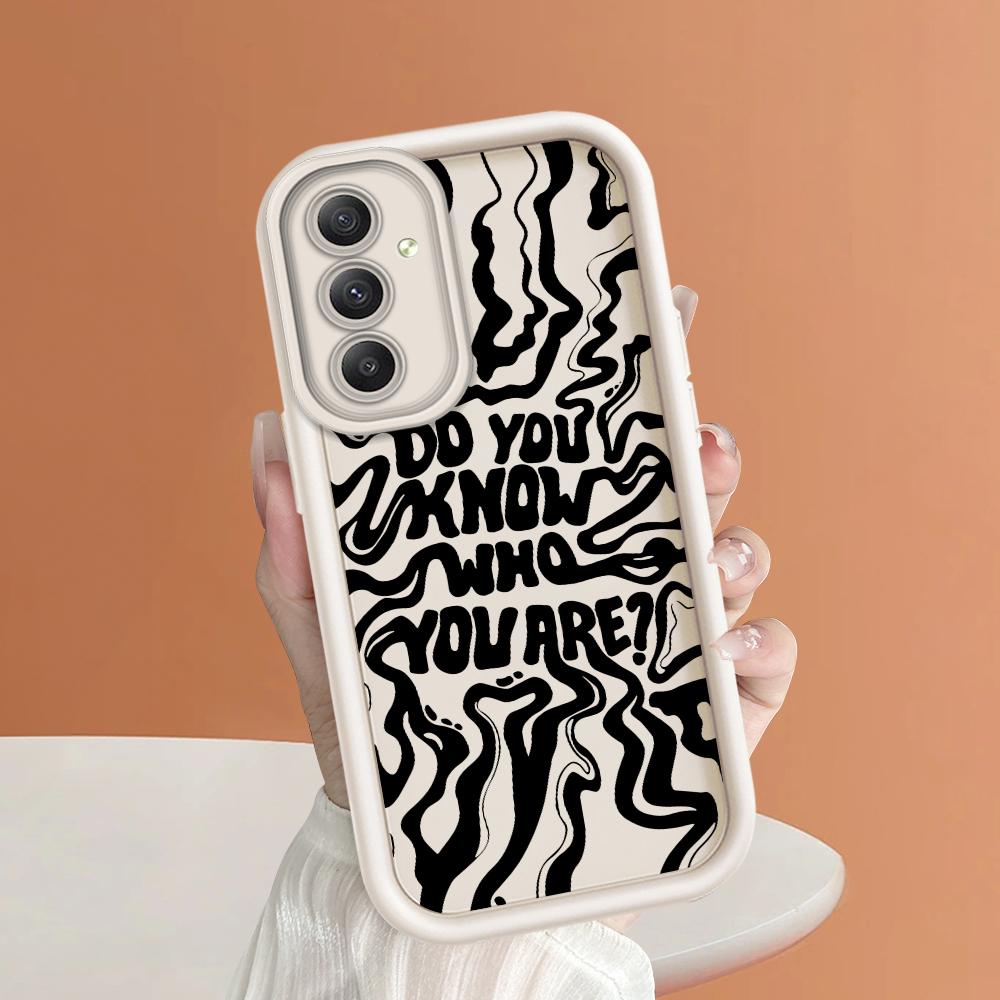 

Мягкий силиконовый квадратный чехол с рисунком лестницы для телефона, полное покрытие, противоударный защитный резиновый чехол для камеры для Samsung Samsung A23 белый