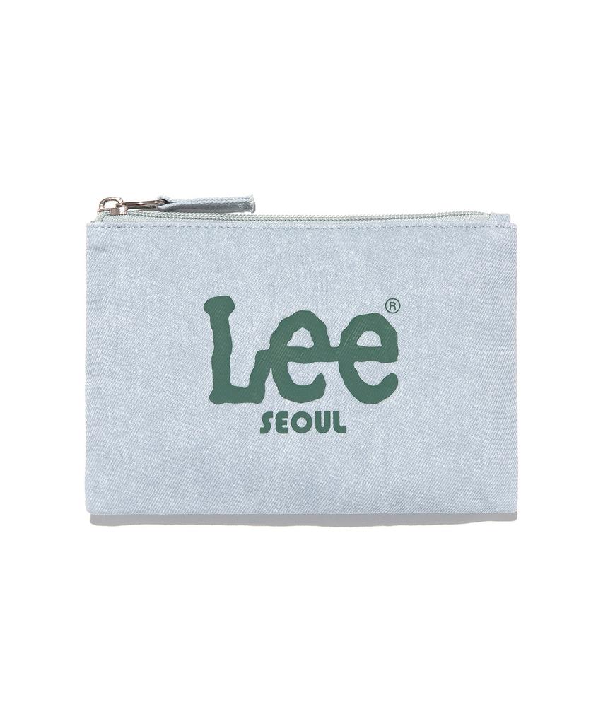 Lee Seoul Big Twitch Logo Pouch Indigo Light