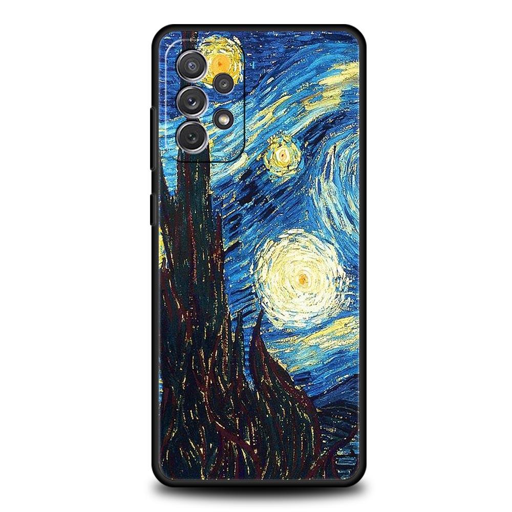 Van Gogh Oil Painting Case For Samsung A53 A23 A33 5G A13 A03 A21s A03s A31 A11 A41 A51 A52 A71 A73 M21 M22 M31 A01 Phone Cover