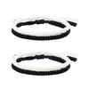 2 Pcs Friendship Bracelets Hand-woven Braided Rope Adjustable Woven Bracelet Symbolic Colors for Meaningful