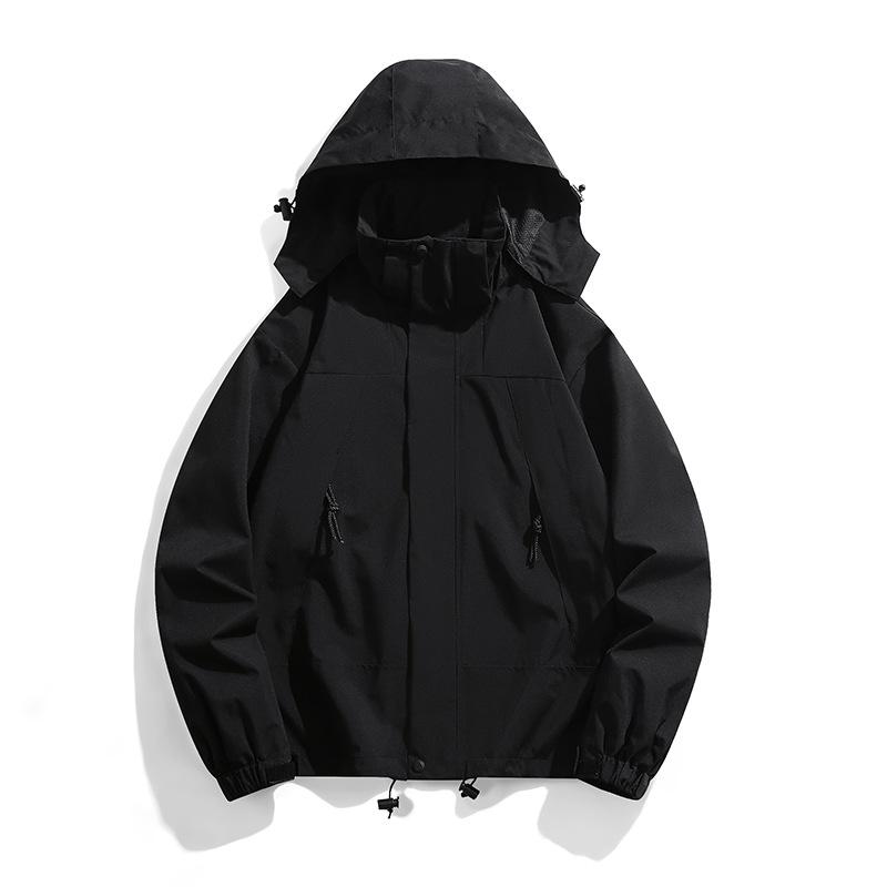 

Couple s Breathable Waterproof Windbreaker: Men s 3-in-1 Detachable Set with Liner & Women s Mountaineering Jacket Small