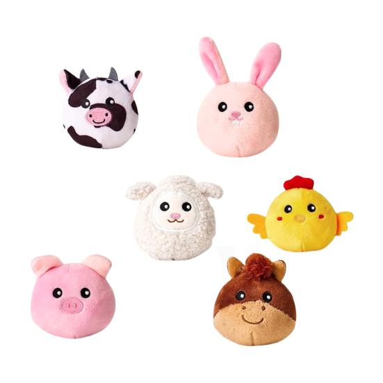 Baby Plush Farmhouse Toy Set with Stuffed Farm Animals Toddlers Boys