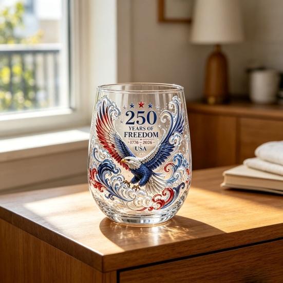 Bicchiere in Vetro DYS, Forma a Uovo Trasparente Cristallo Senza Piombo Smalto Dipinto Bordo Dorato Tumbler da Bevuta Vintage, Vetro di Grande Capacità per Bar di Casa Ufficio