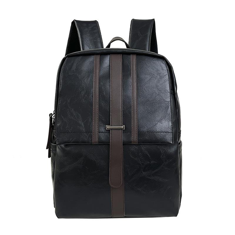 Schoolbag Vintage British College Style Backpack Girls Vintage Travel Backpack Men Large Capacity Simple Leather Student School Bag