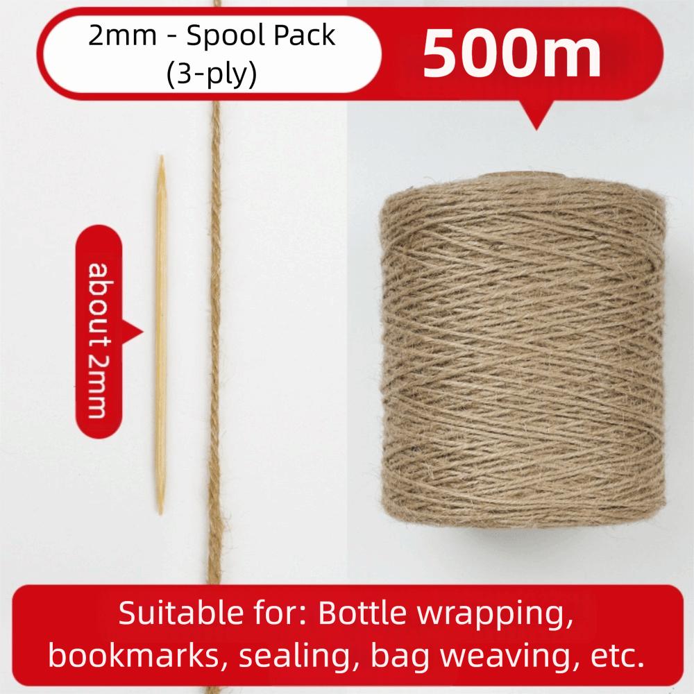 2/3/4/5/6/14mm Jute Twine Rustic Macrame Cord Farmhouse Style Jute Cord  Crafts Wrapping