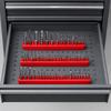 5pcs 12 Holes Bit Storage Case 1/4 Inch Bit Holder Organizer  For 1/4" Hex Shank Bits