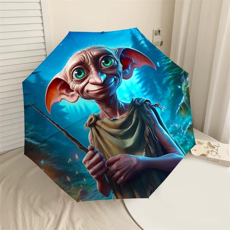 1PC Warner Dobby magic Umbrella-8-Rib Reinforced, Automatic Open, Lightweight & Durable-A90