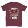 Unisex Big Brother Is Watching You 1984 T Shirt  100 Cotton Clothing Short Sleeve Round Collar Tee Shirt Gift Idea TShirts