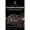 POEDAGAR Sports Men Watches Waterproof Luminous Chronograph Date Military Watch Silicone Strap Quartz Wristwatch Reloj