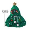 Cat Cloak Cape Christmas Tree for Small Medium Girl Dogs, Cat Wedding Costume Adjustable Cloak Cape