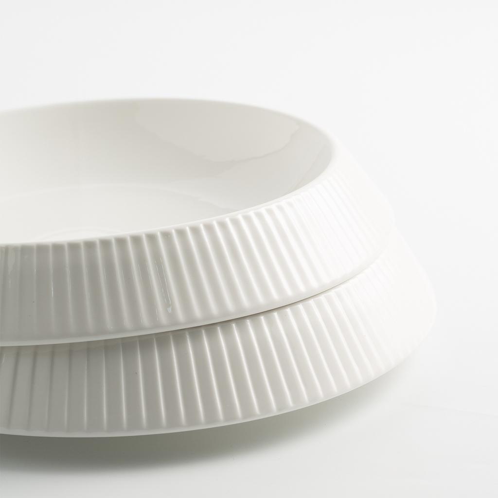 Premium White Porcelain Dinner Plate Large Seafood Plate Hotel Tableware Cold Dish Plate Home Salad Plate Ins Pasta Plate