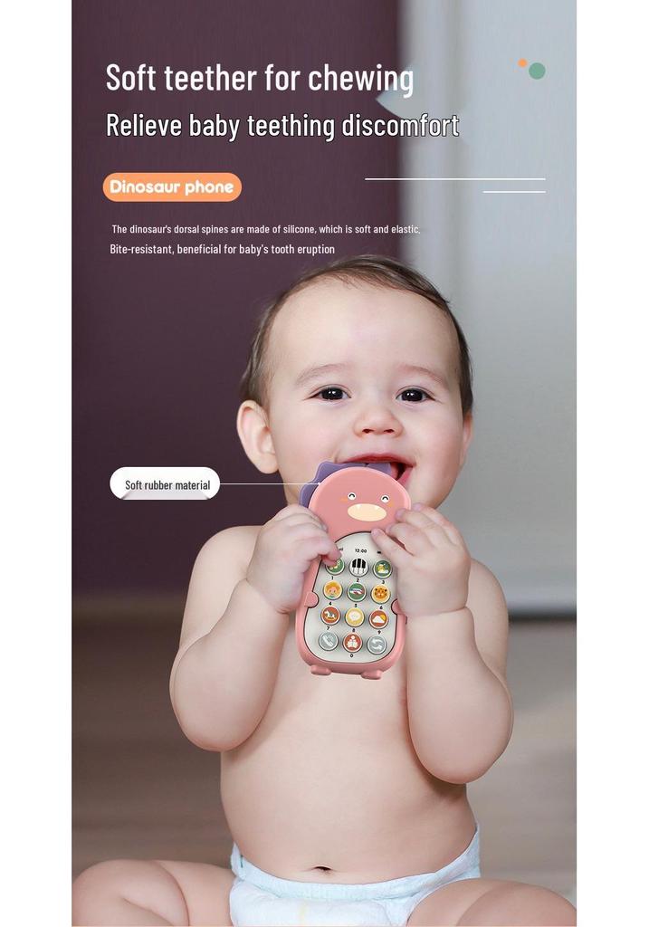 Dinosaur Vibration Phone: Baby Educational Toy