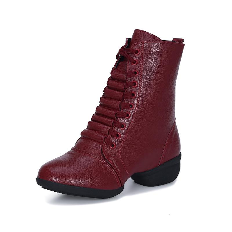 

Женские танцевальные ботинки моряка на мягкой подошве 2025 - Осенне-зимняя обувь для квадратных танцев 34