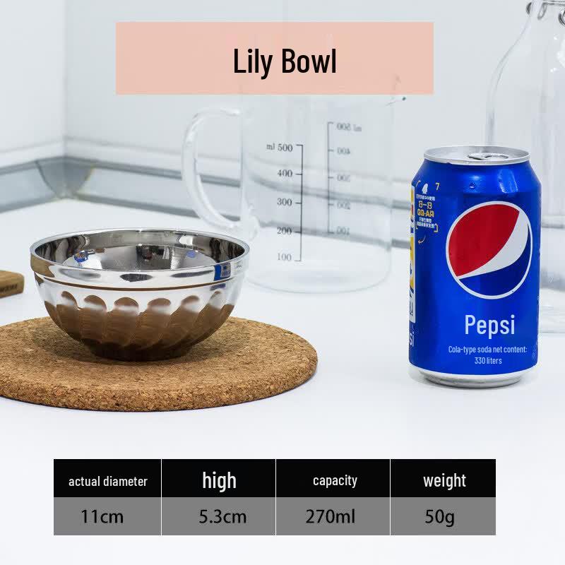 Zhebu Double-Layer Insulated Stainless Steel Bowl