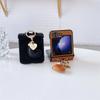 Heart Ring PU Leather Phone Case for Samsung Galaxy Z Flip 6 5 4 3  Flip5 Flip4 Flip3 5G Protective Shockproof Cover