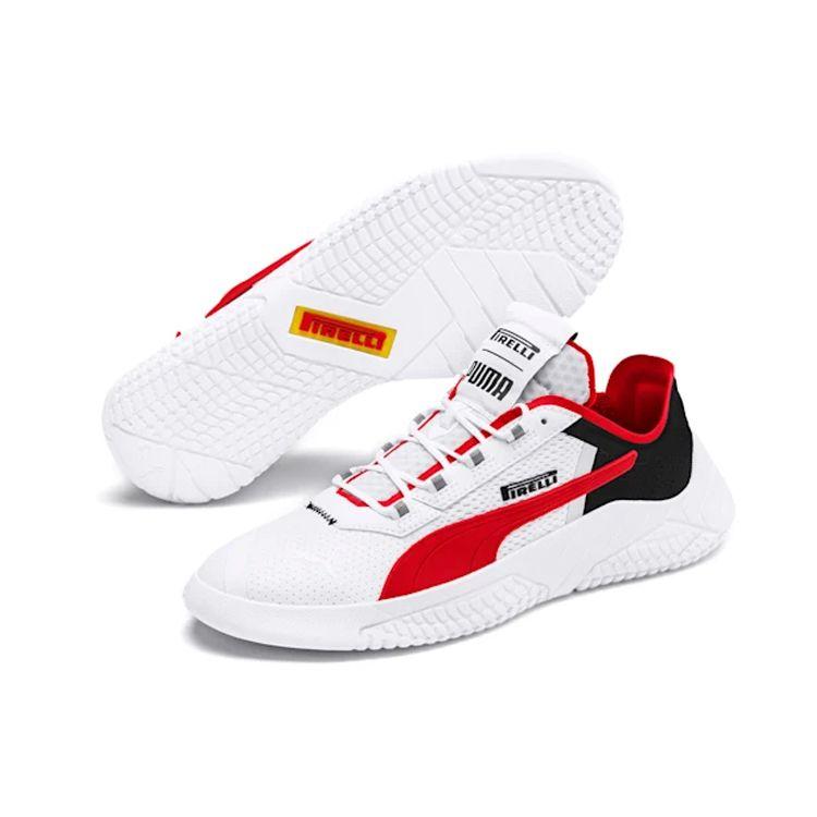 PUMA Men's Black White Red Replicat X Pirelli Low Top Mesh Training Shoes 339855-08