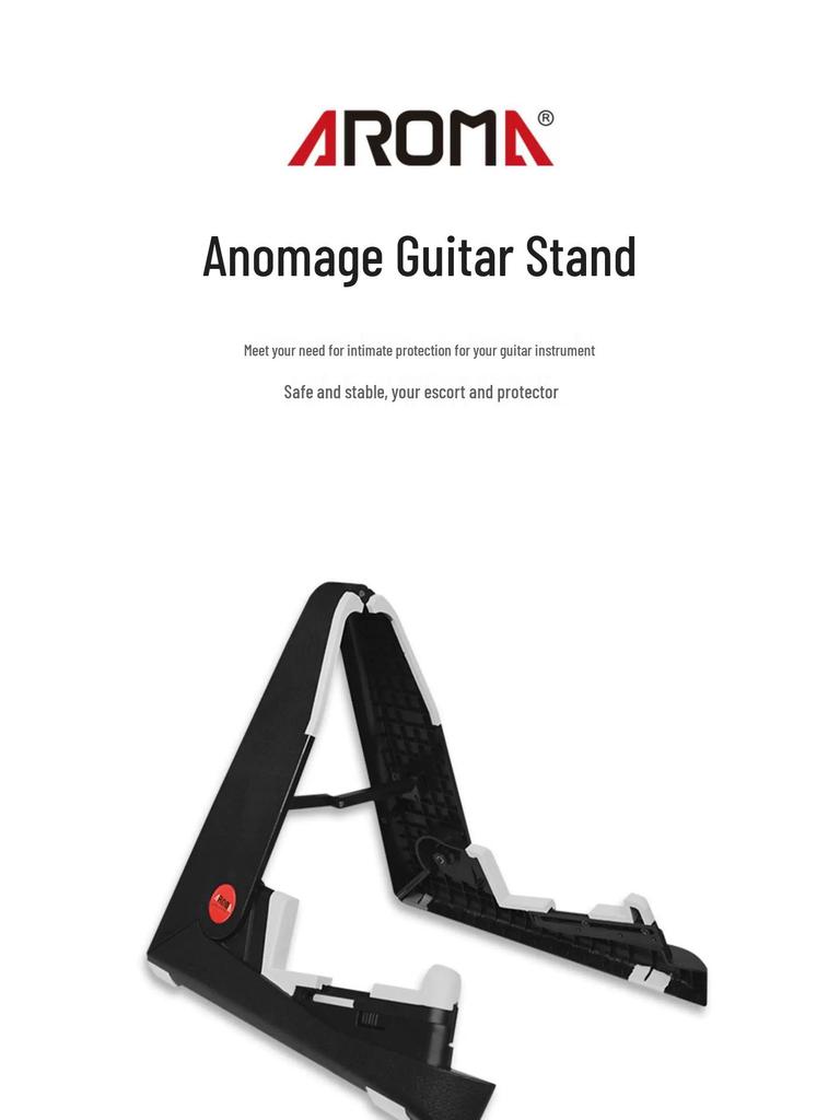 AROMA Taşınabilir Katlanabilir A-çerçeveli Gitar, Bas Gitar, Ukulele ve Keman Standı