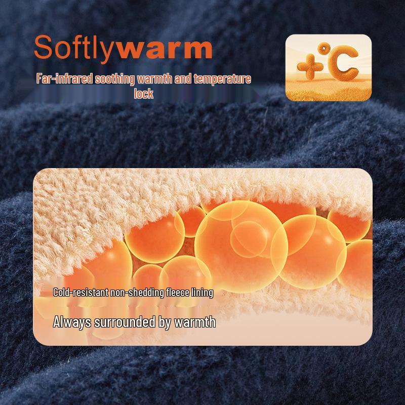 Antibacterial Far-Infrared Fleece-Lined Baby and Toddler Pants - Diaper Cover for Autumn/Winter