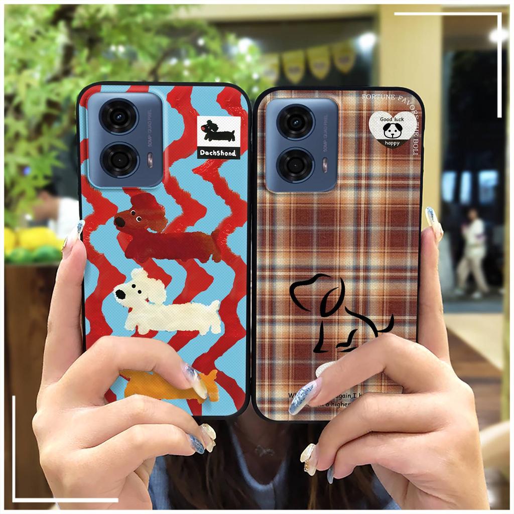Waterproof Anti-knock Phone Case For MOTO G24 Power Back Cover Phone Pouch Fashion Design Graffiti Dirt-resistant Cute