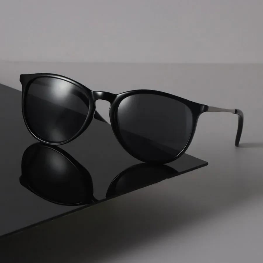 Designer Round Sunglasses Women Men Vintage Black Sun Glasses Fashion Personality Eyewear Mirror Cat Eye Brand