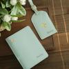 Personalized Artificial Leather Passport Holder Custom Name Foldable Lightweight Luggage Tag Ideal for Outings and Travel Gifts