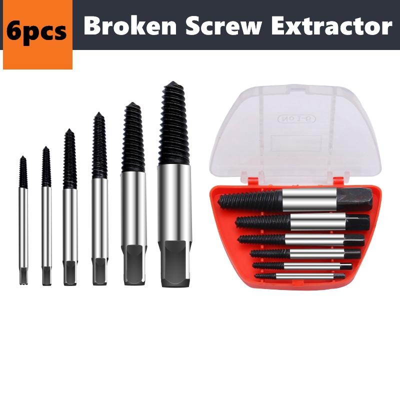 5 Stück/6 Stück Auszieher für abgebrochene Drähte Feinzahn Auszieher für abgebrochene Schraubenköpfe Entfernung Wasserhahn Auszieher für abgebrochene Gewinde Schraubendreher Werkzeug