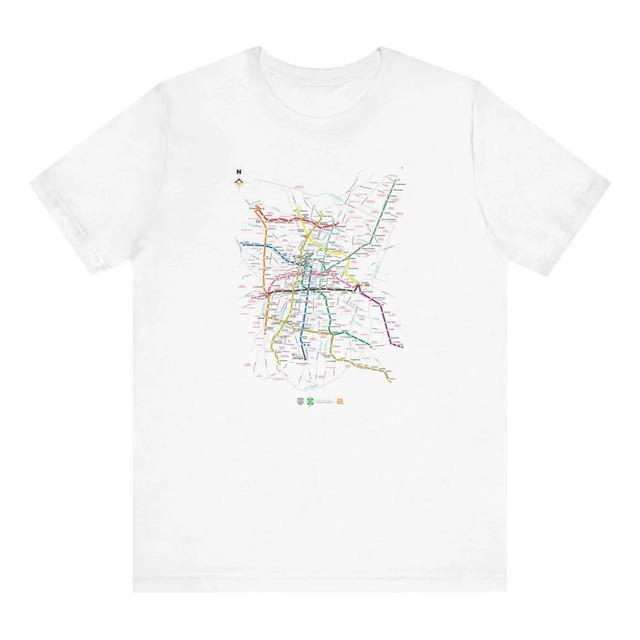 Mexico City Metro Map T-Shirt XXL