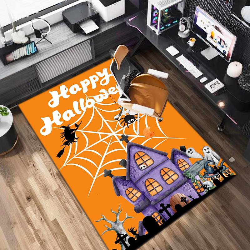 1PC Halloween theme Rug - home decoration Carpet For Living Room Bedroom Flooring Computer Chair Area Rug