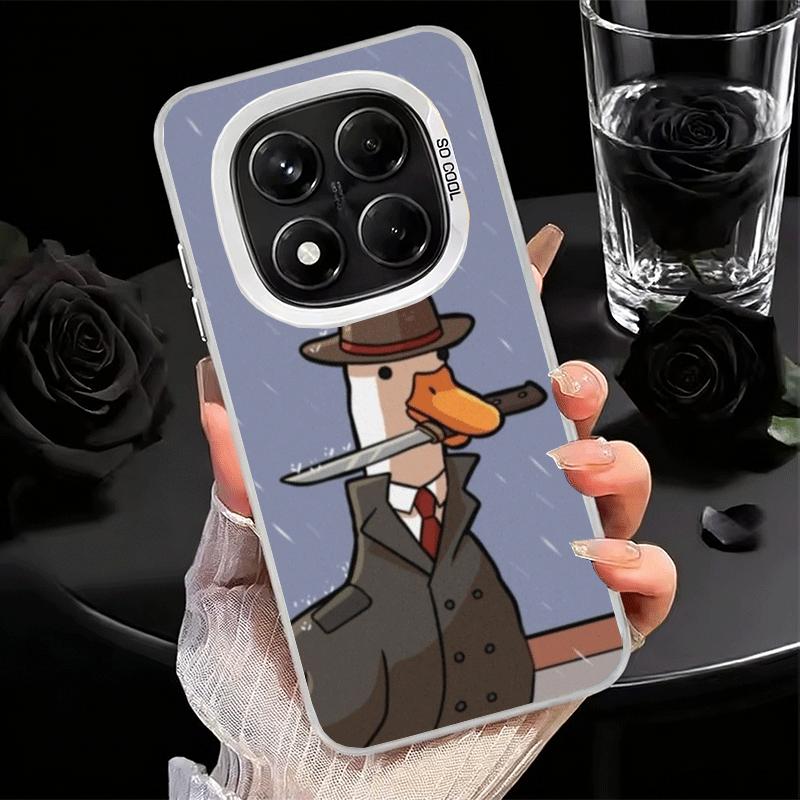 Funny Cartoon Goose Game Shockproof Phone Case for Xiaomi Redmi Note 15 14 13 12 Pro Plus 11 11S 11T 5G Cover Anti Fall Fundas