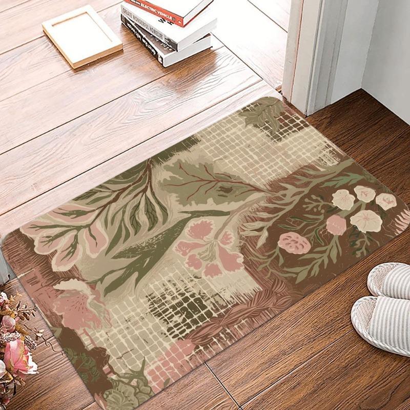 Bohemian Style Printing Non-Slip Small Rug Waterproof Easy To Clean Floor Mat for Indoor Outdoor Use Durable Home Decor Fashion 40cm x 60cm
