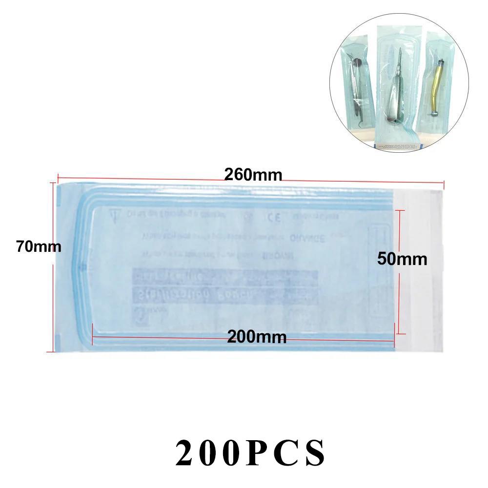 

200 шт. самозапечатывающихся стерилизационных пакетов 7 размеров одноразовые стоматологические сумки для хранения нейл-арта аксессуары для татуировок принадлежности